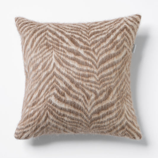 Dekokissen 50x50 cm, Zebra-Muster in beige, hochwertige Oberstoff, Marke CEI'CIS